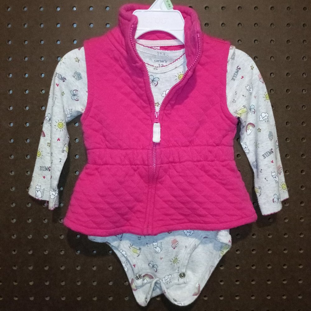 Carter's Quilted Vest & Bodysuit Set (12M)